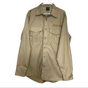 Cabela's Mens LT Safari Roll Tab Long Sleeves Botton Down Shirt